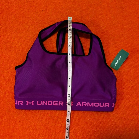 Under Armour crimson criss-cross straps bralette sports bra NWT - Picture 9 of 10